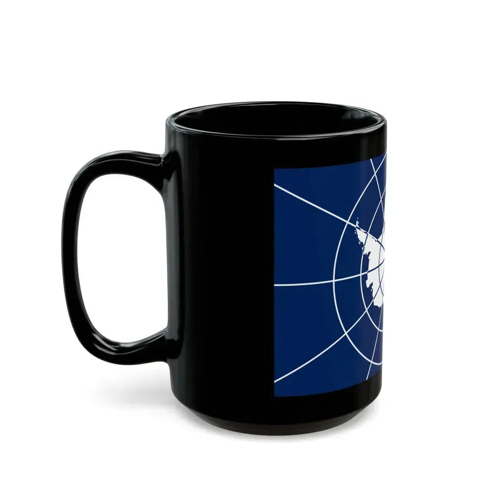 Flag of Antarctic Treaty - Black Coffee Mug - Go Mug Yourself