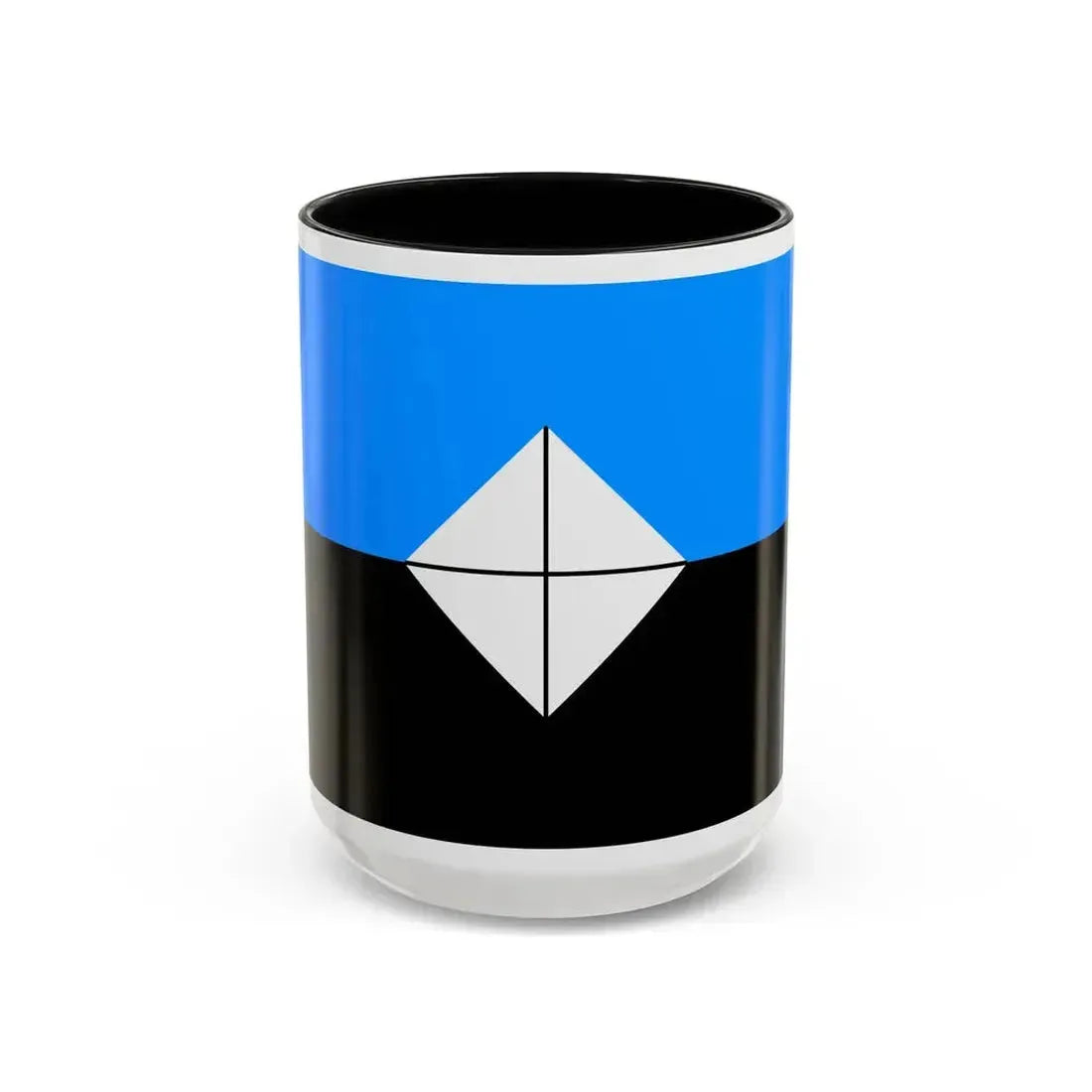 Flag of Antarctic Vexillological Association - Accent Coffee Mug 15oz Black - Go Mug Yourself