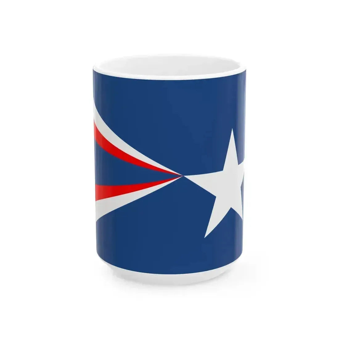 Flag of Anthony Texas (United States) White Coffee Mug 15oz - Go Mug Yourself