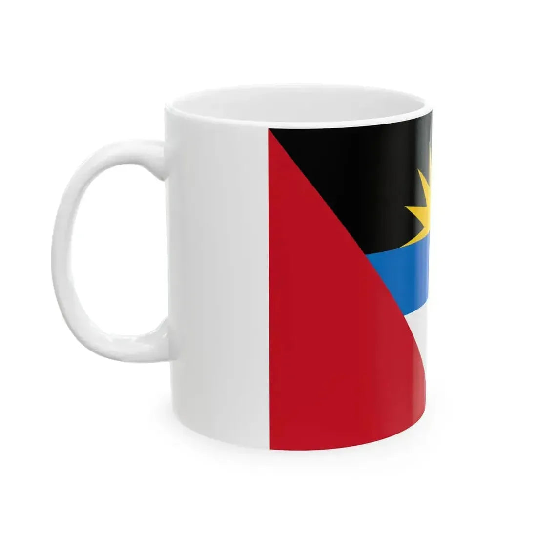 Flag of Antigua and Barbuda (Antigua and Barbuda) White Coffee Mug - Go Mug Yourself
