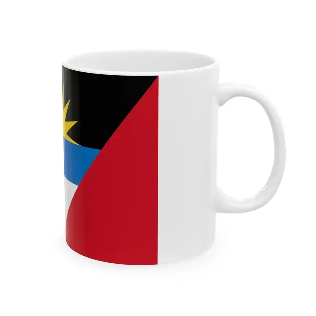 Flag of Antigua and Barbuda (Antigua and Barbuda) White Coffee Mug - Go Mug Yourself