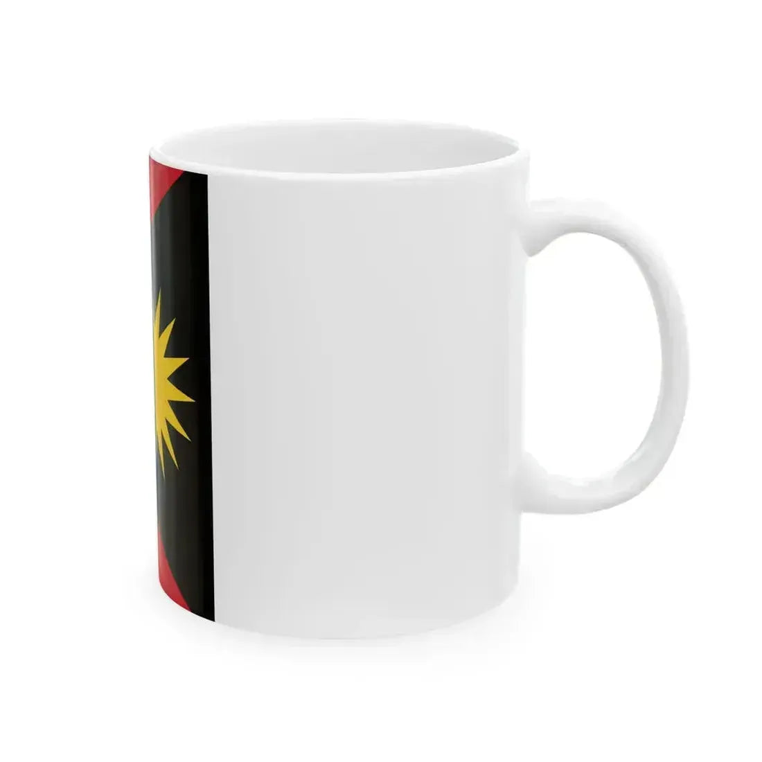 Flag of Antigua and Barbuda vertical (Antigua and Barbuda) White Coffee Mug - Go Mug Yourself