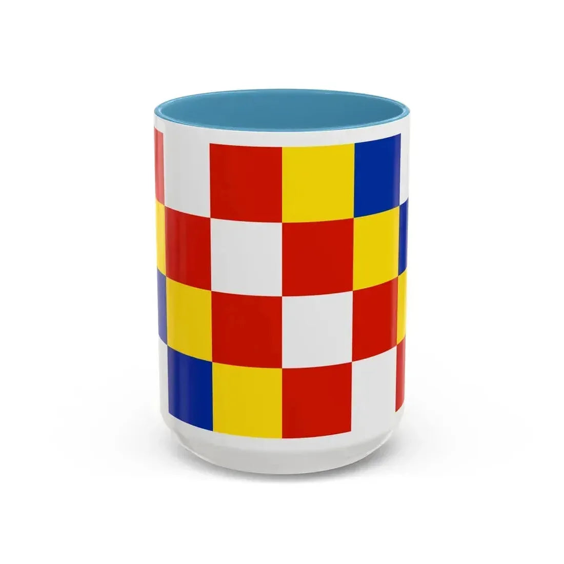 Flag of Antwerp Belgium - Accent Coffee Mug 15oz Light Blue - Go Mug Yourself
