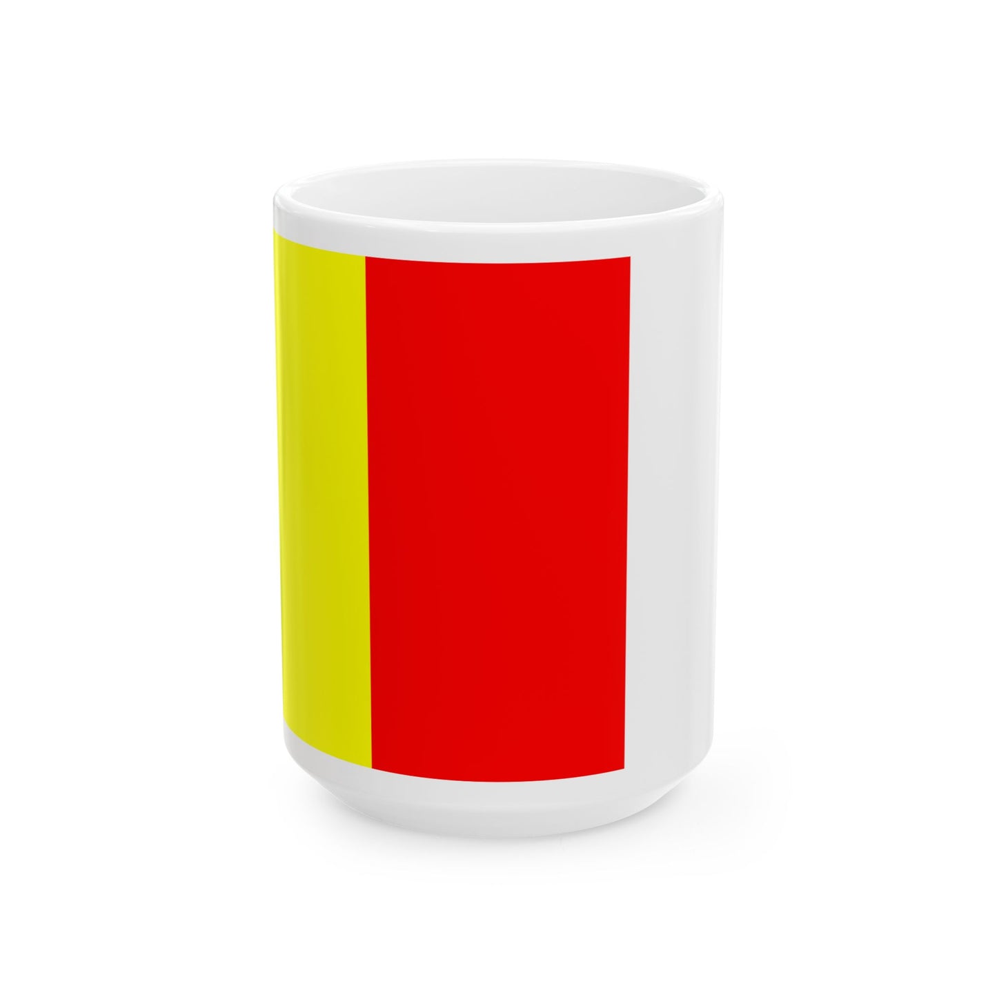 Flag of Antwerpen Province 1928-1997 (Belgium) White Coffee Mug-15oz-Go Mug Yourself