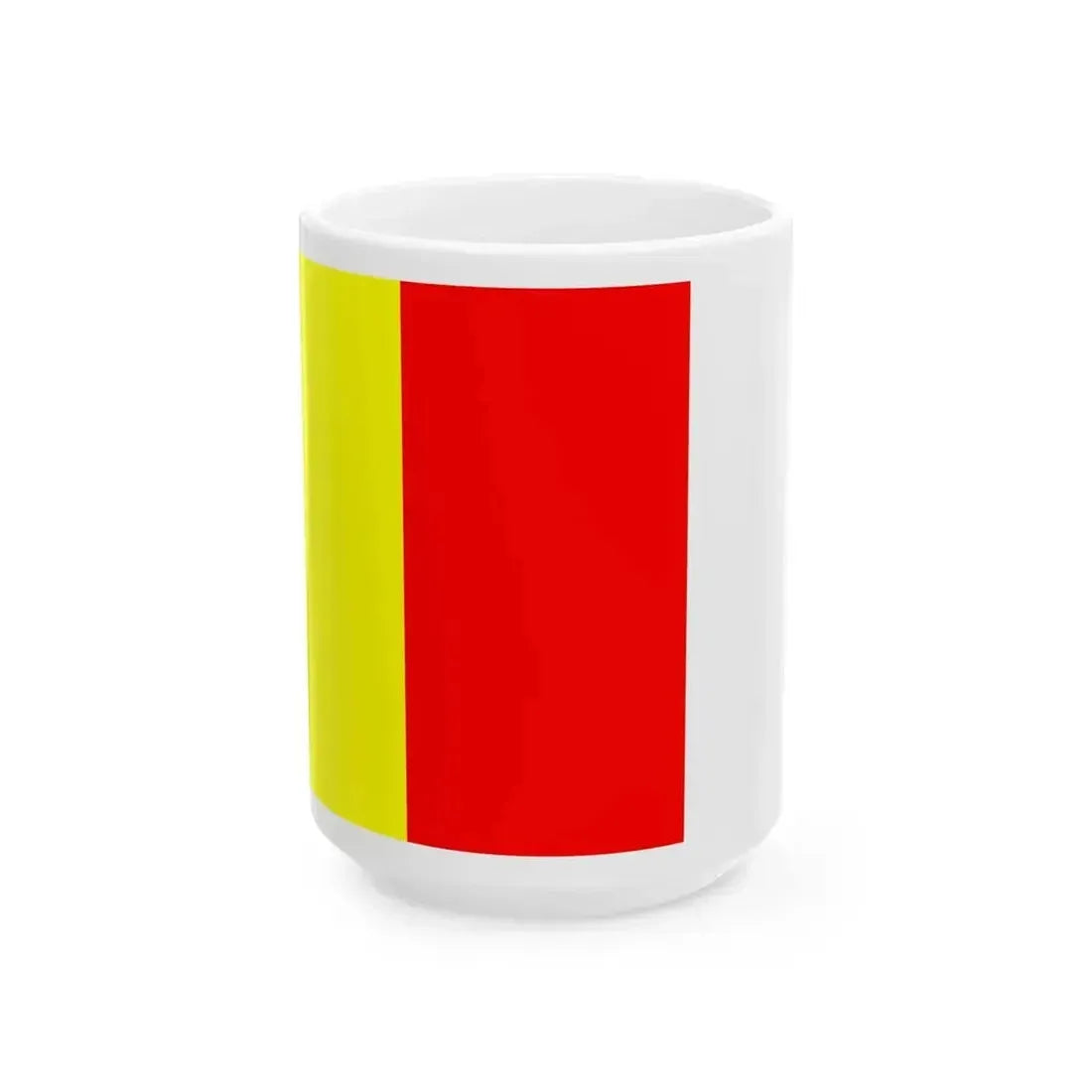 Flag of Antwerpen Province 1928-1997 (Belgium) White Coffee Mug 15oz - Go Mug Yourself