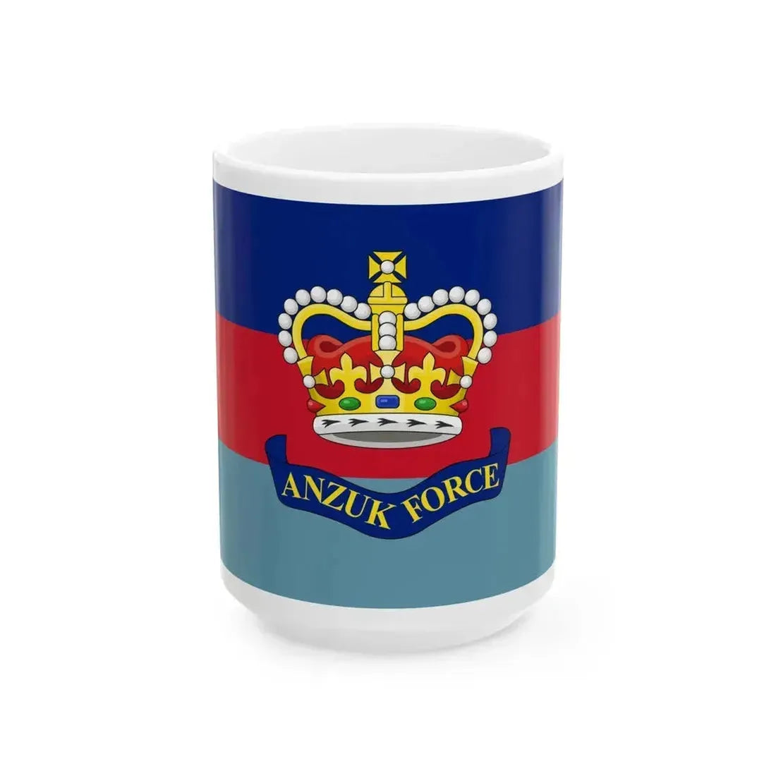Flag of ANZUK (Australia) White Coffee Mug 15oz - Go Mug Yourself