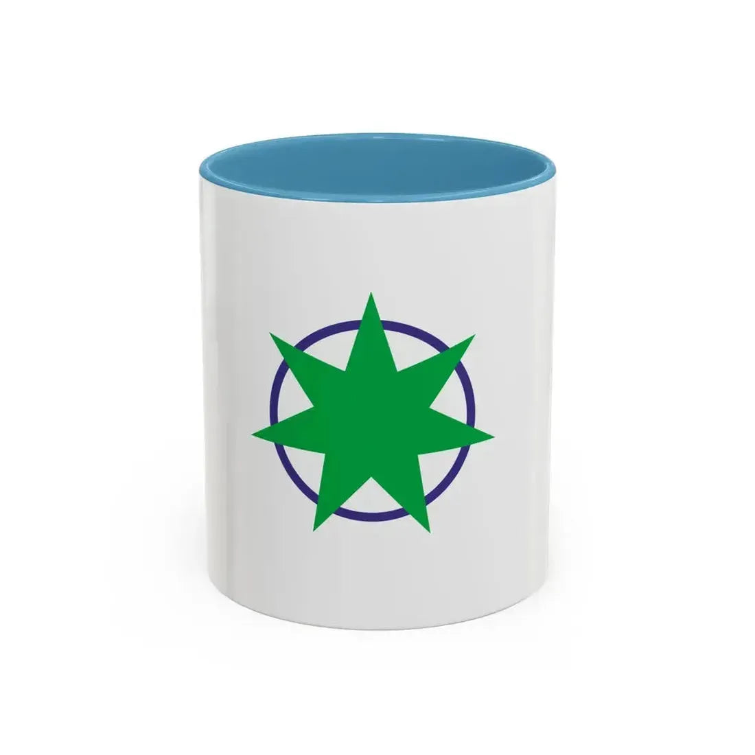 Flag of Aomori Aomori Japan - Accent Coffee Mug 11oz Light Blue - Go Mug Yourself