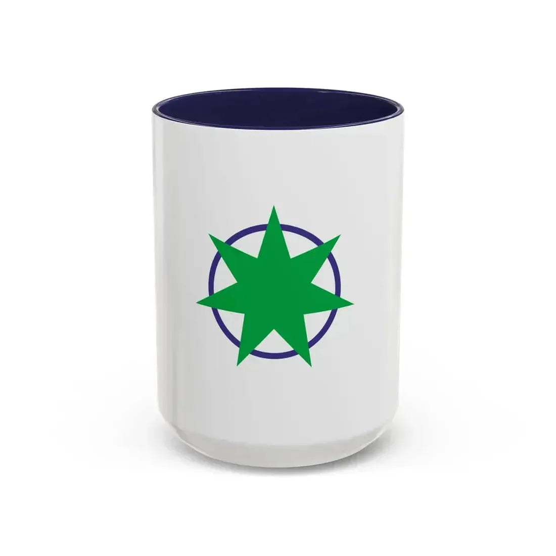 Flag of Aomori Aomori Japan - Accent Coffee Mug 15oz Navy - Go Mug Yourself