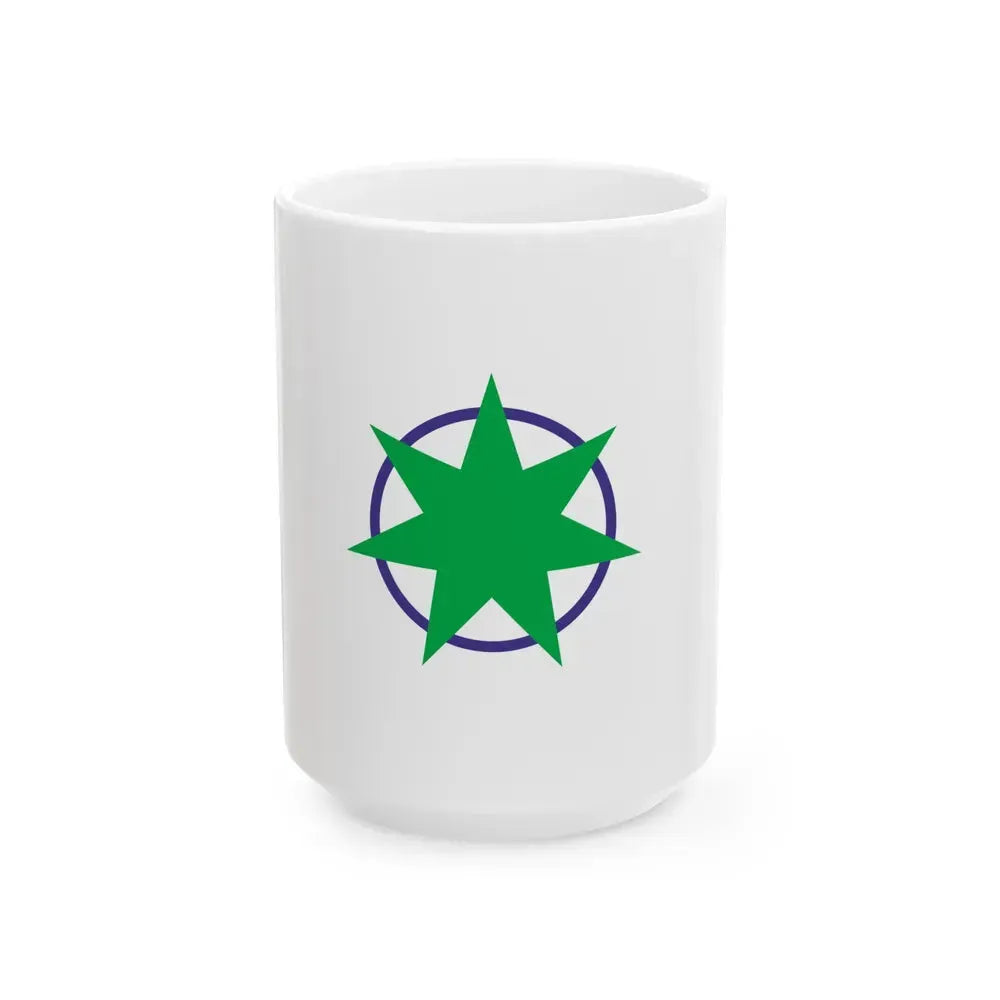 Flag of Aomori Aomori Japan - White Coffee Mug 15oz - Go Mug Yourself