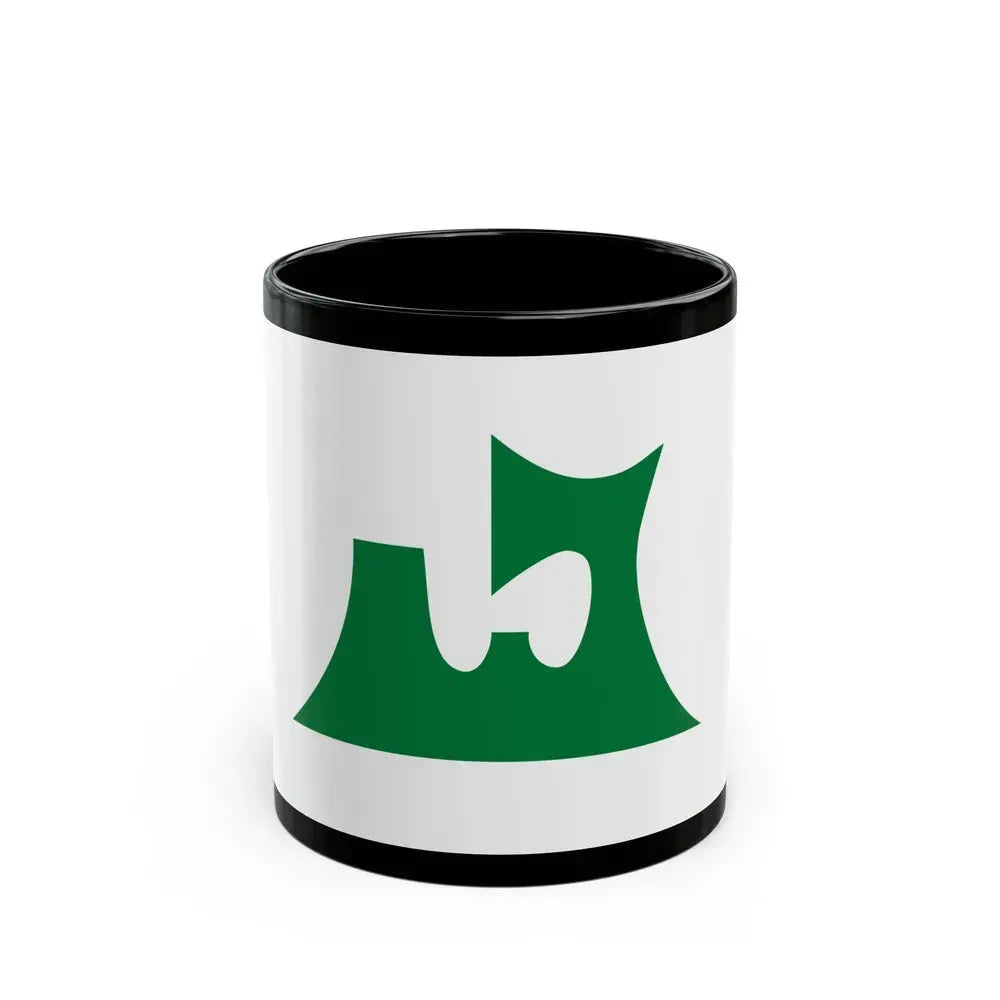 Flag of Aomori Prefecture Japan - Black Coffee Mug 11oz - Go Mug Yourself