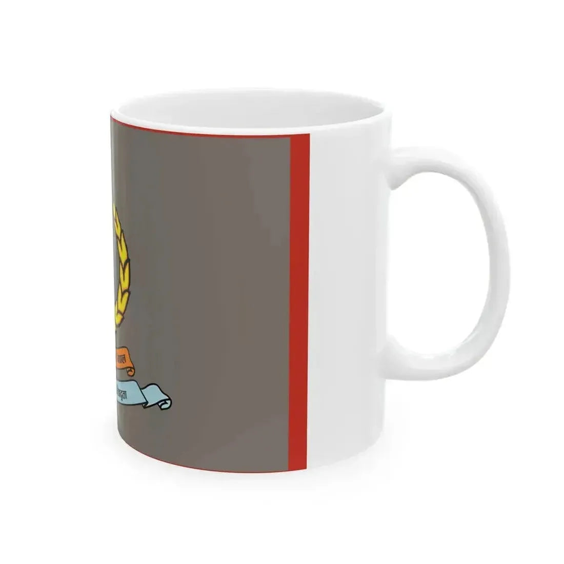 Flag of APF Nepal - No. 9 Pashupatinath Brigade (Nepal) White Coffee Mug - Go Mug Yourself