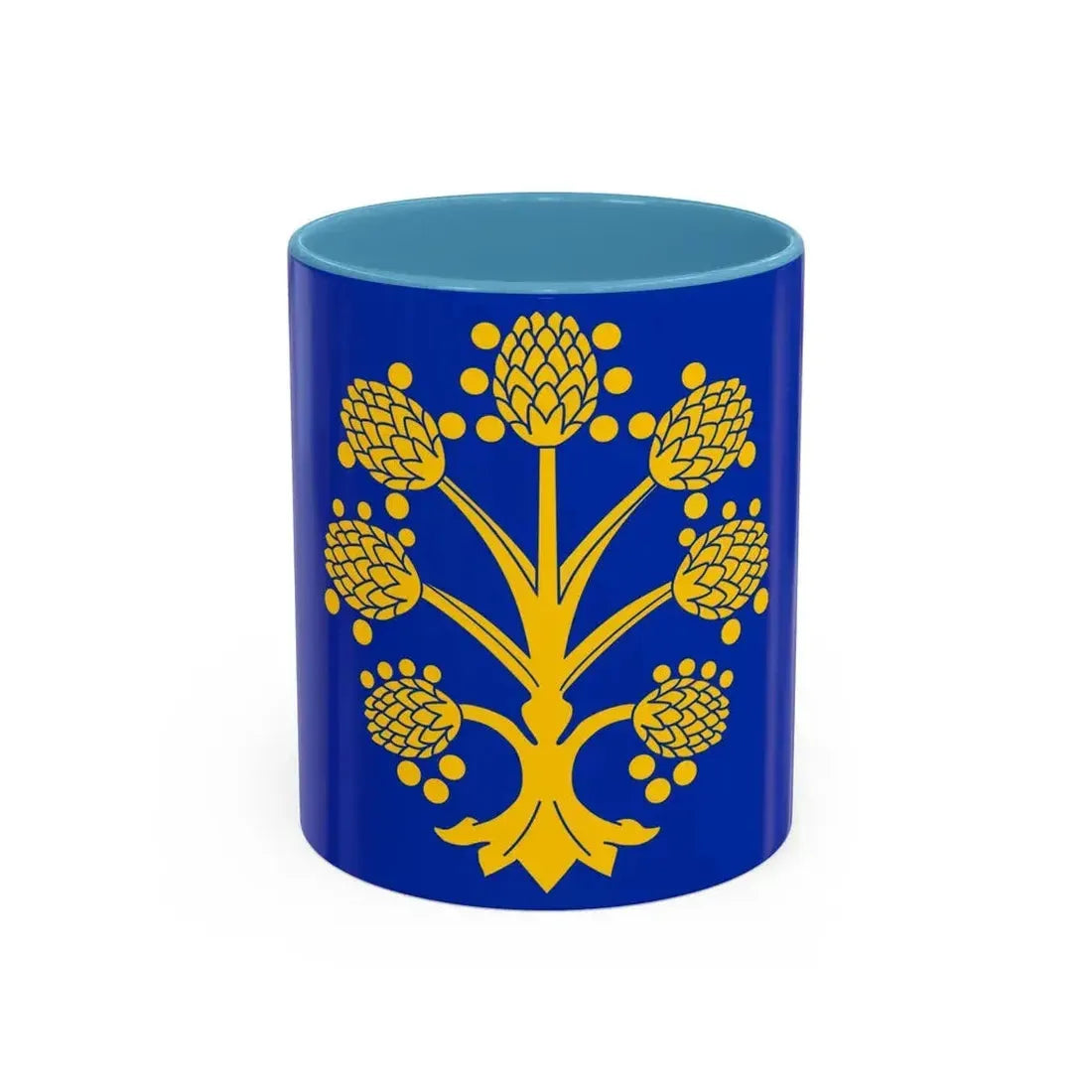 Flag of Appleby in Westmorland UK - Accent Coffee Mug 11oz Light Blue - Go Mug Yourself