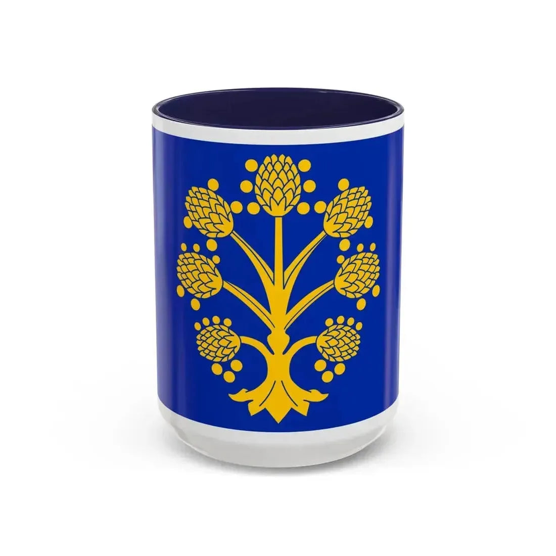 Flag of Appleby in Westmorland UK - Accent Coffee Mug 15oz Navy - Go Mug Yourself