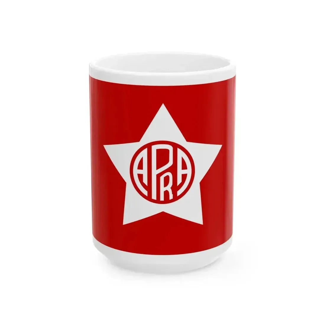 Flag of APRA (Peru) White Coffee Mug 15oz - Go Mug Yourself