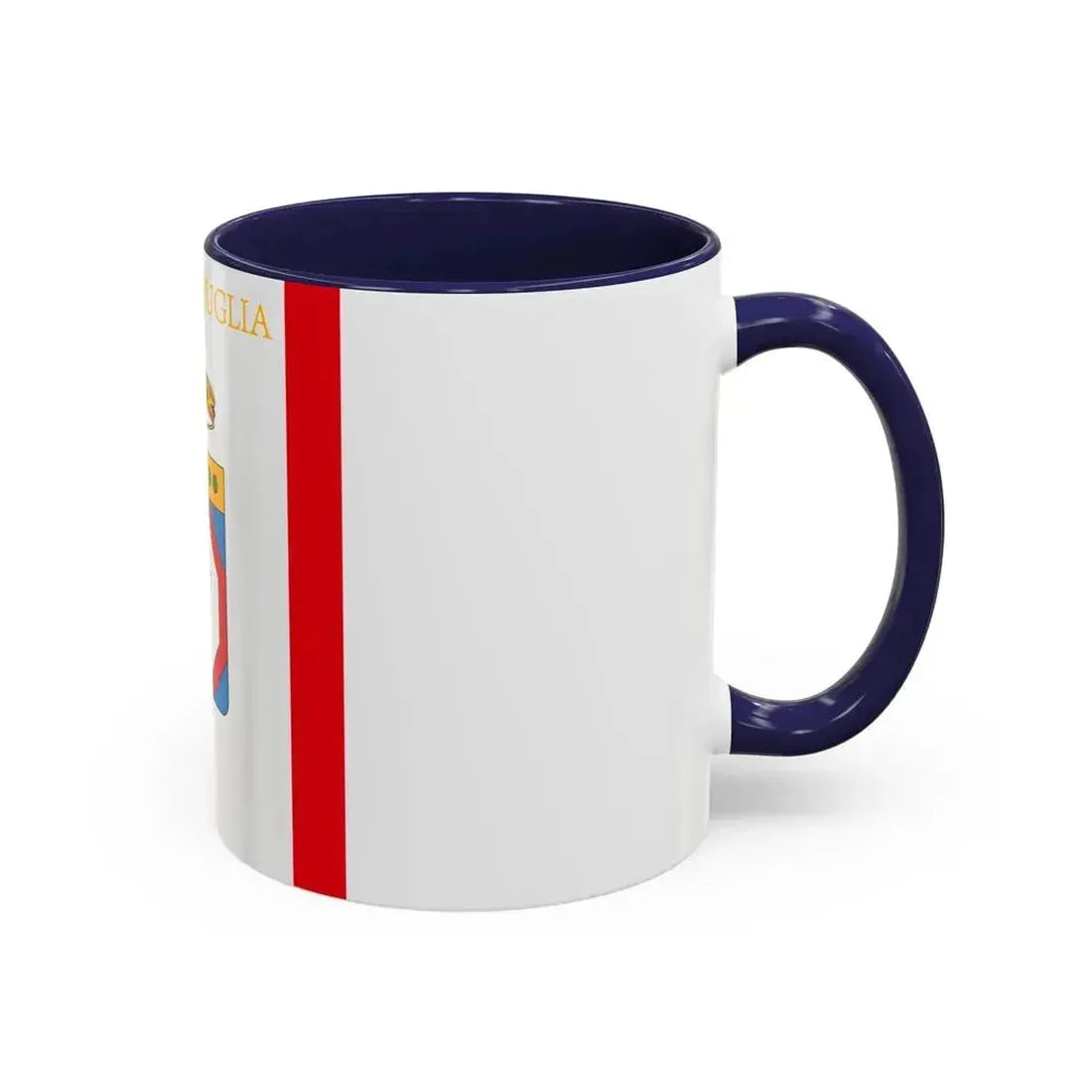 Flag of Apulia Italy - Accent Coffee Mug - Go Mug Yourself