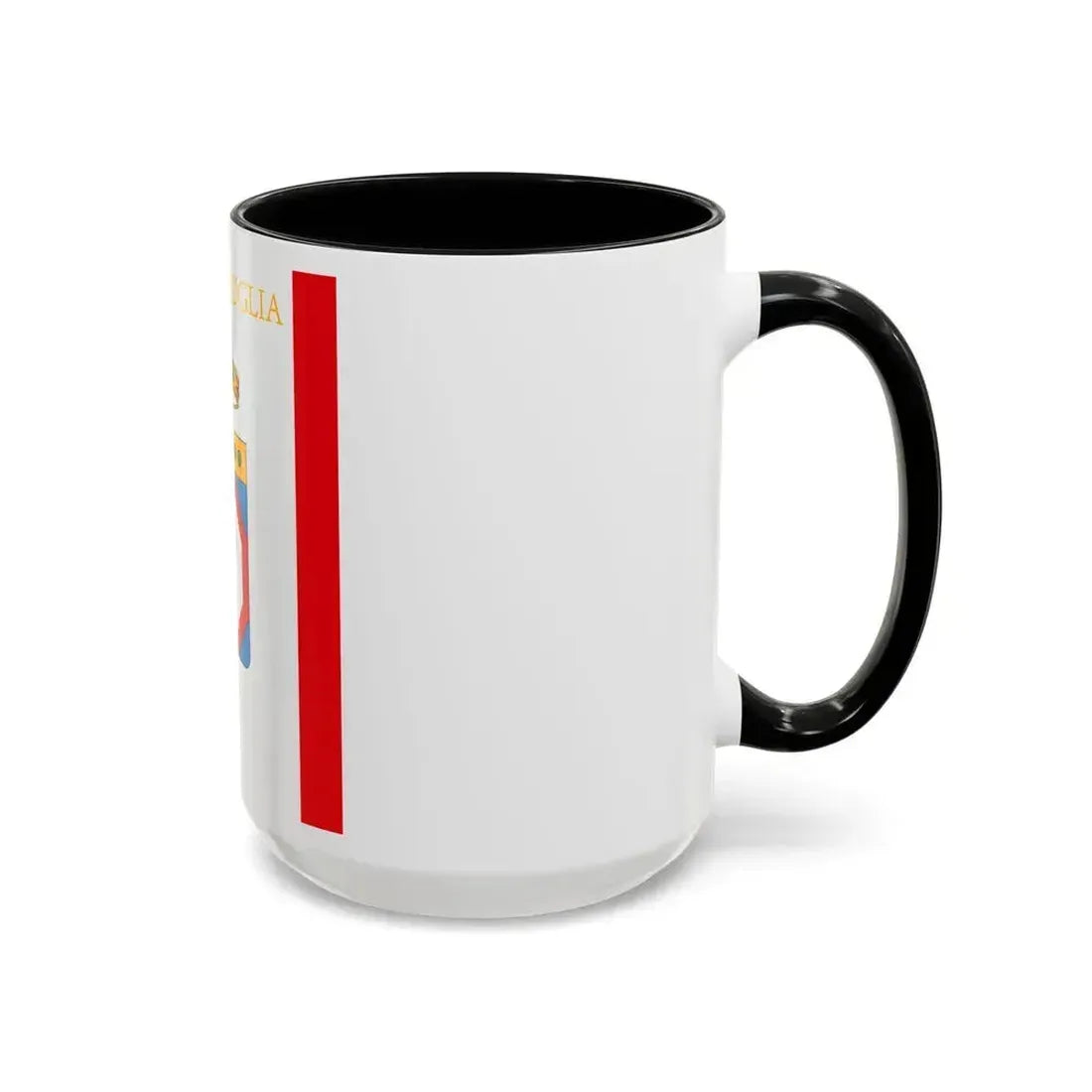 Flag of Apulia Italy - Accent Coffee Mug - Go Mug Yourself