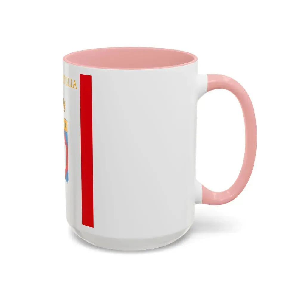 Flag of Apulia Italy - Accent Coffee Mug - Go Mug Yourself