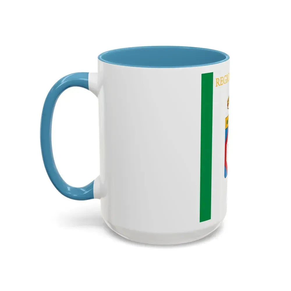 Flag of Apulia Italy - Accent Coffee Mug - Go Mug Yourself