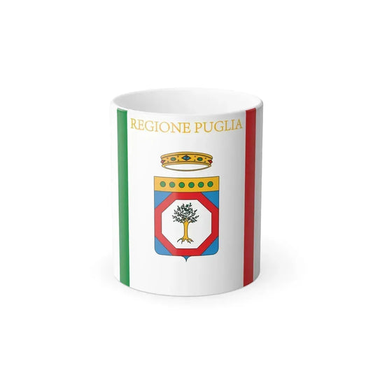 Flag of Apulia Italy - Color Changing Coffee Mug 11oz - Go Mug Yourself