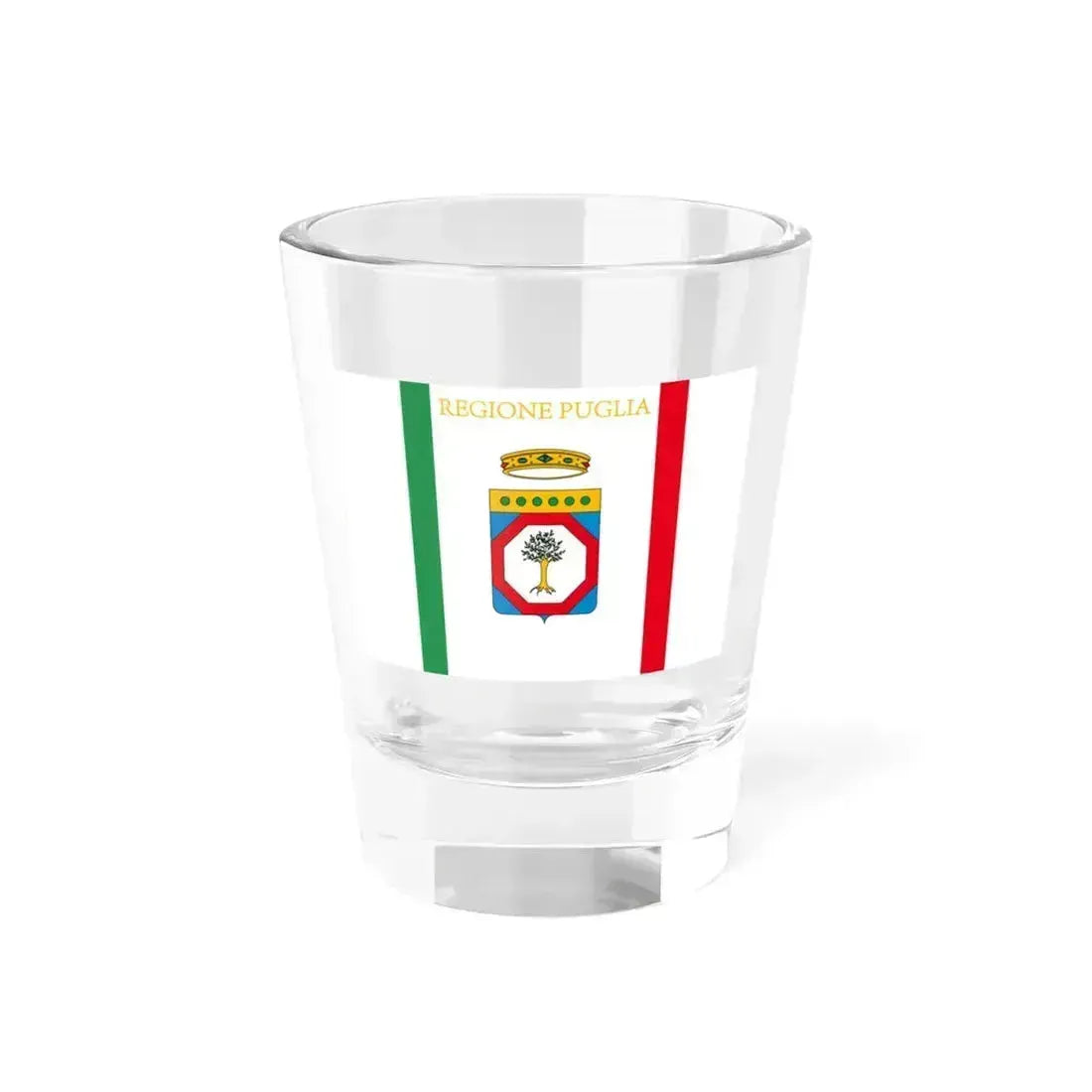 Flag of Apulia (Italy) Shot Glass 1.5oz 1.5oz - Go Mug Yourself