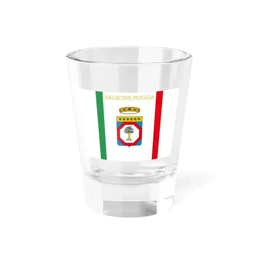 Flag of Apulia Italy - Shot Glass 1.5oz 1.5oz - Go Mug Yourself