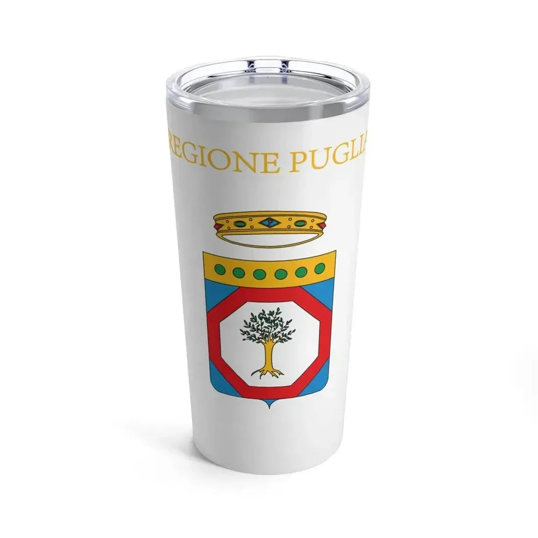Flag of Apulia Italy - Tumbler 20oz 20oz - Go Mug Yourself
