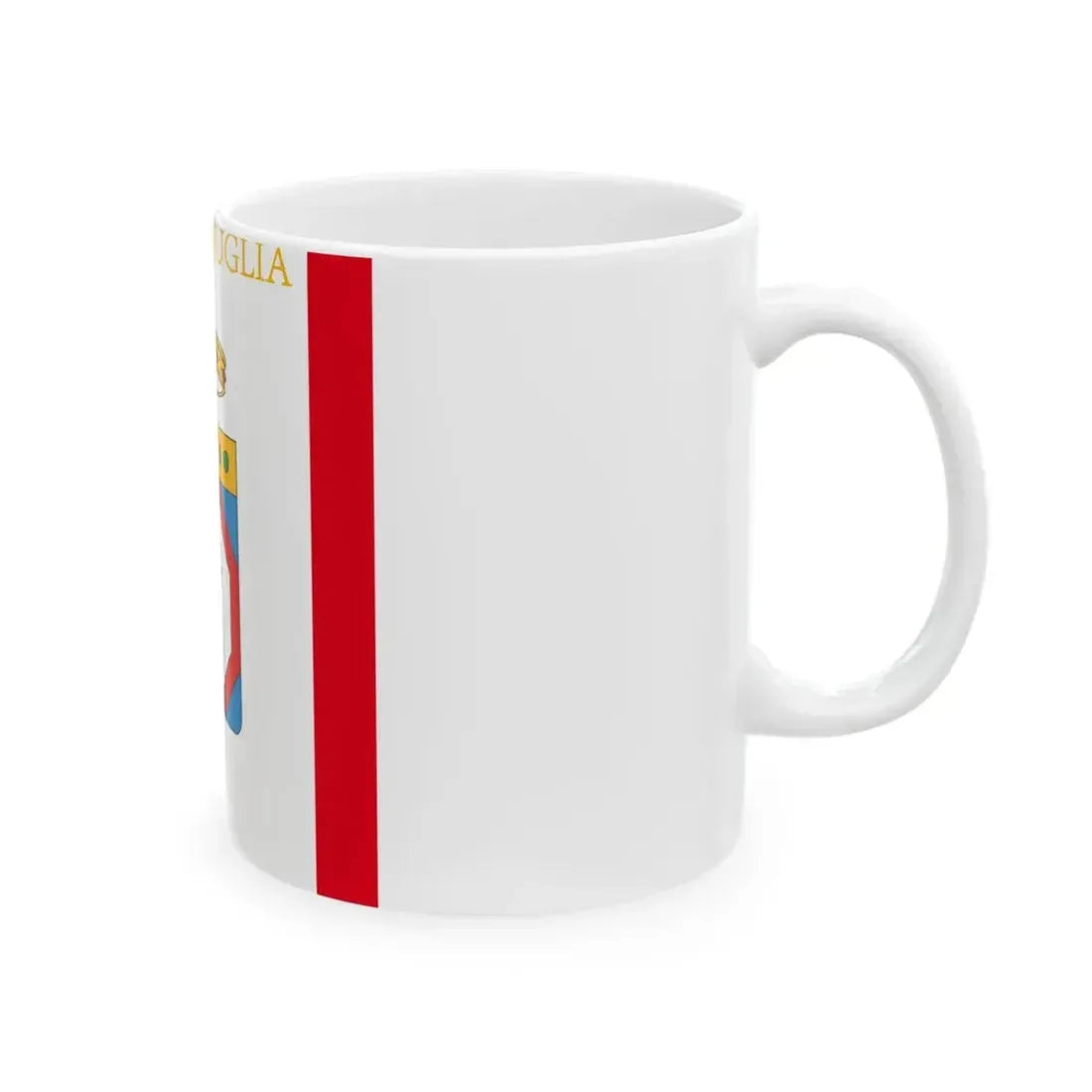 Flag of Apulia (Italy) White Coffee Mug - Go Mug Yourself