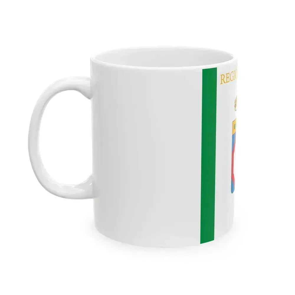 Flag of Apulia Italy - White Coffee Mug - Go Mug Yourself