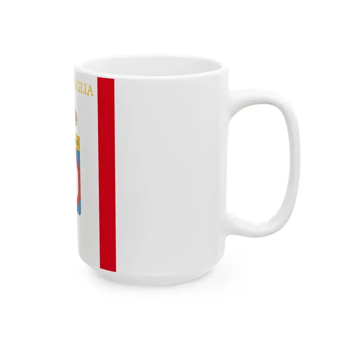 Flag of Apulia (Italy) White Coffee Mug - Go Mug Yourself