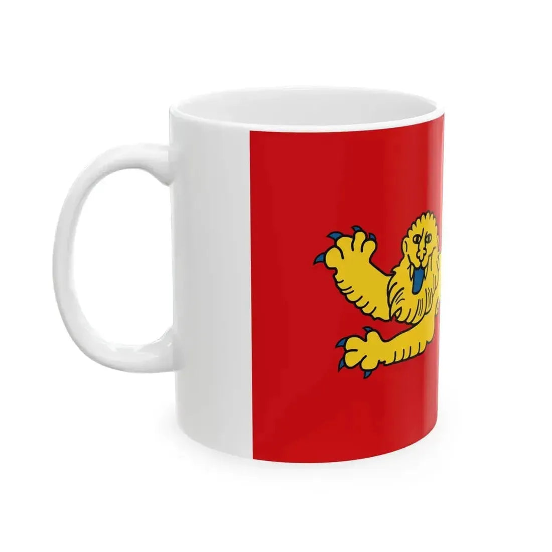 Flag of Aquitaine (Belgium) White Coffee Mug - Go Mug Yourself