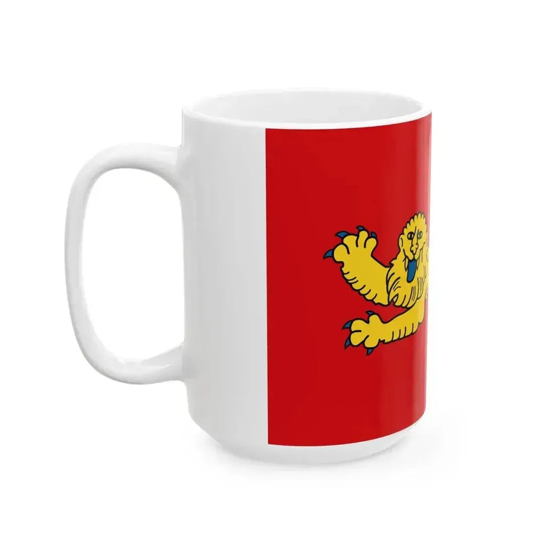 Flag of Aquitaine (Belgium) White Coffee Mug - Go Mug Yourself