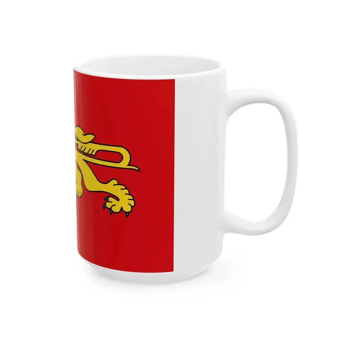 Flag of Aquitaine (Belgium) White Coffee Mug - Go Mug Yourself
