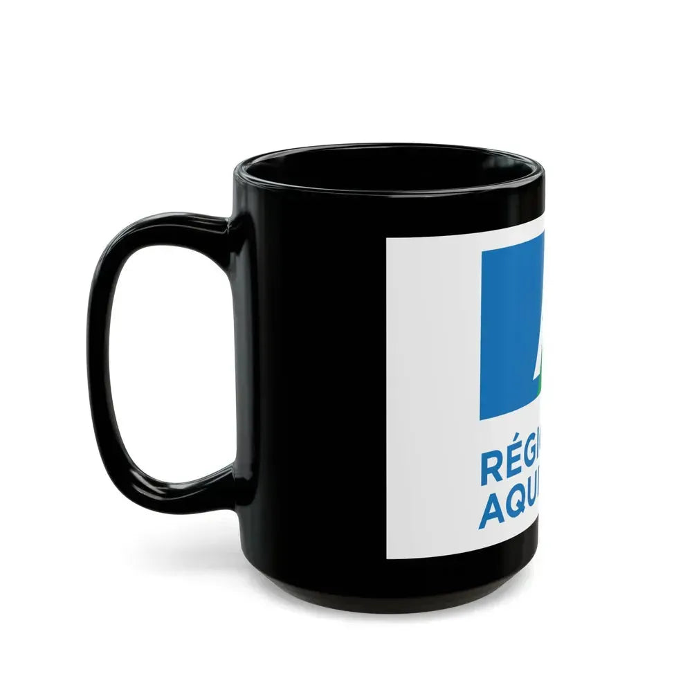 Flag of Aquitaine France 2 - Black Coffee Mug - Go Mug Yourself