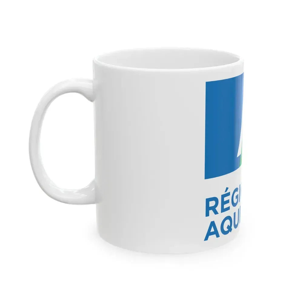 Flag of Aquitaine France 2 - White Coffee Mug - Go Mug Yourself