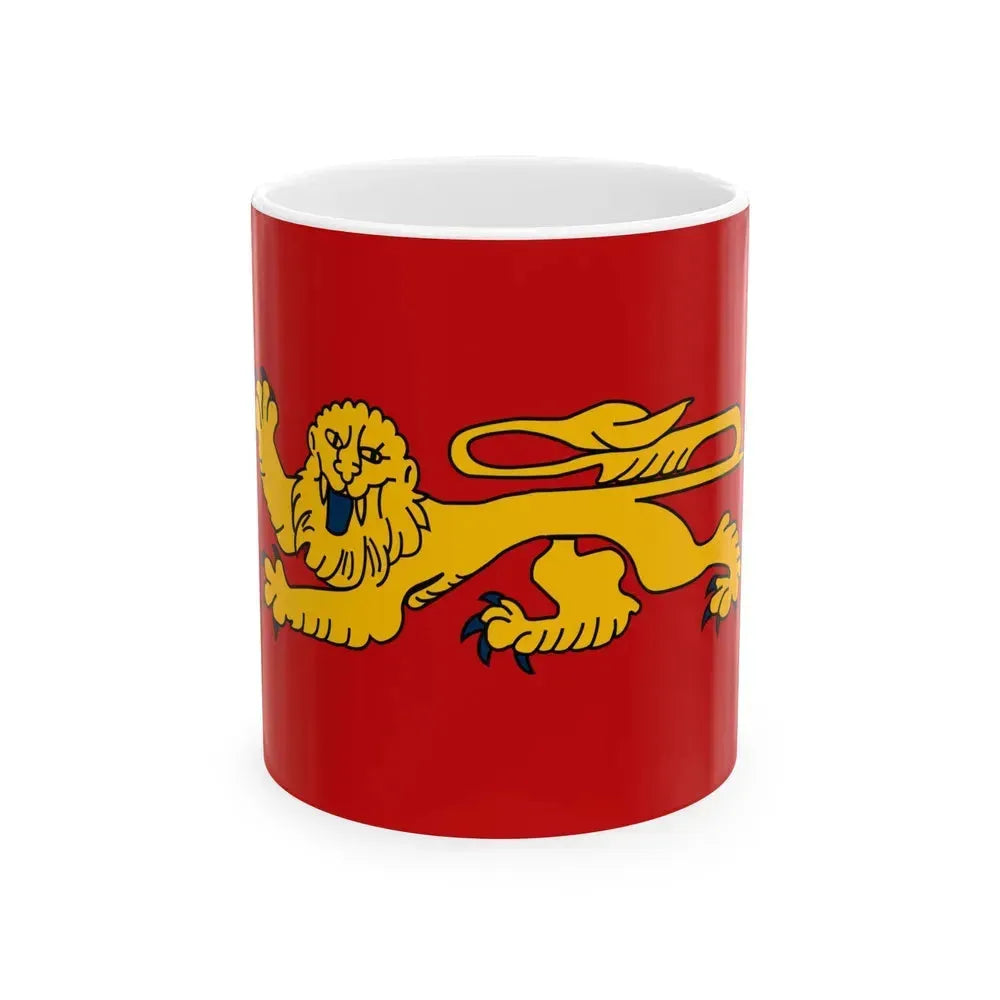 Flag of Aquitaine France - White Coffee Mug 11oz - Go Mug Yourself