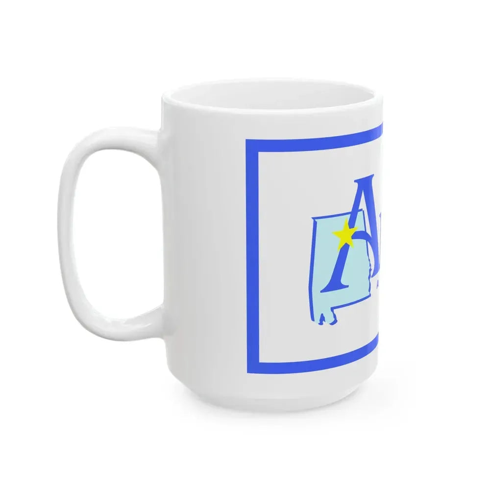 Flag of Arab Alabama (United States) White Coffee Mug - Go Mug Yourself
