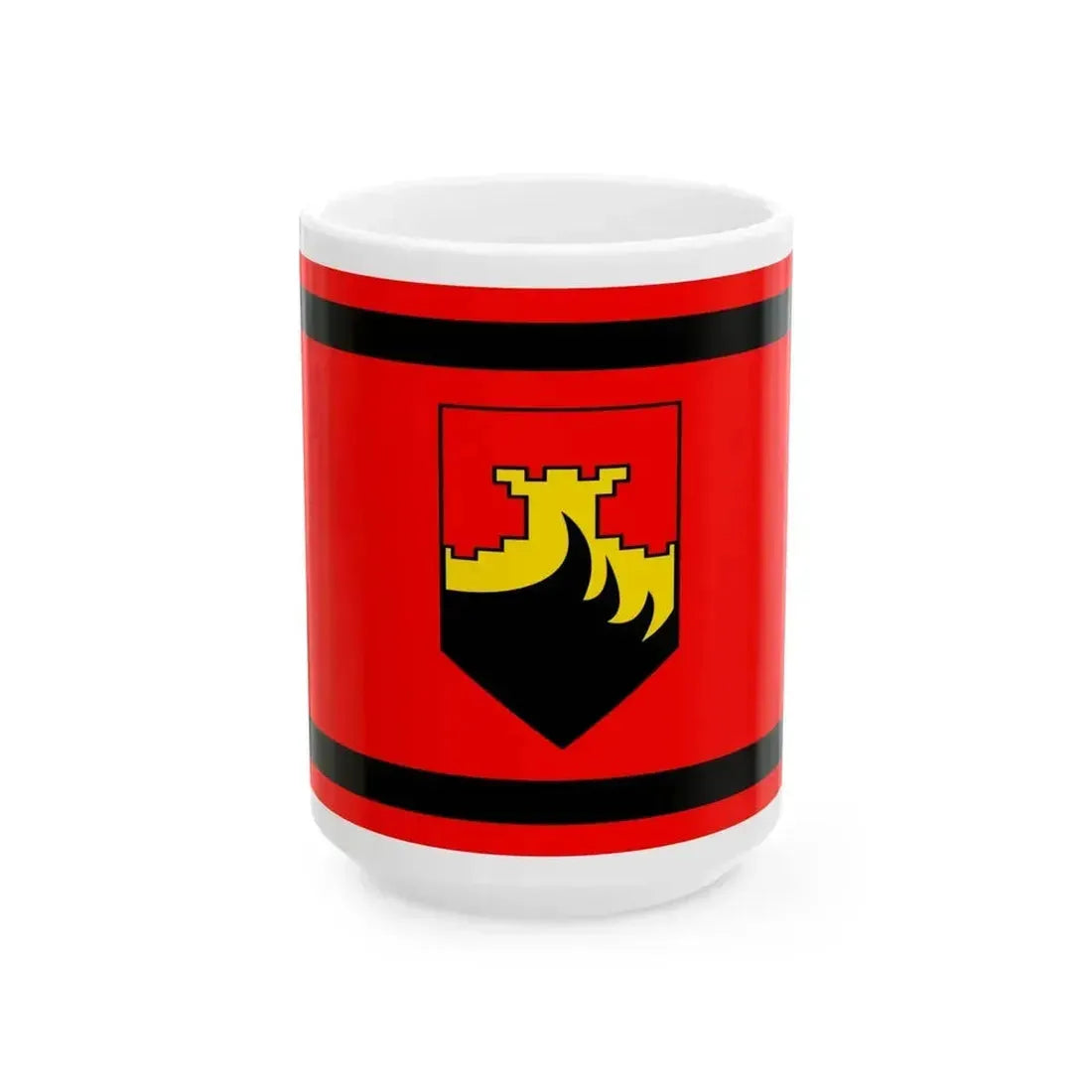 Flag of Aracinovo Municipality North Macedonia (North Macedonia) White Coffee Mug 15oz - Go Mug Yourself