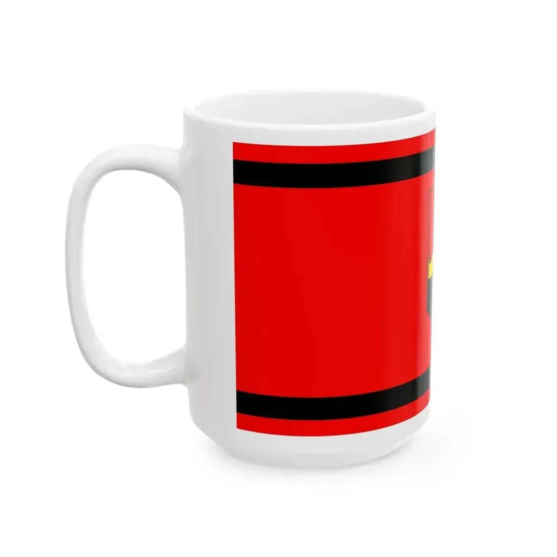 Flag of Aracinovo Municipality North Macedonia (North Macedonia) White Coffee Mug - Go Mug Yourself