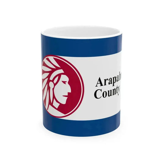 Flag of Arapahoe County Colorado (United States) White Coffee Mug 11oz - Go Mug Yourself