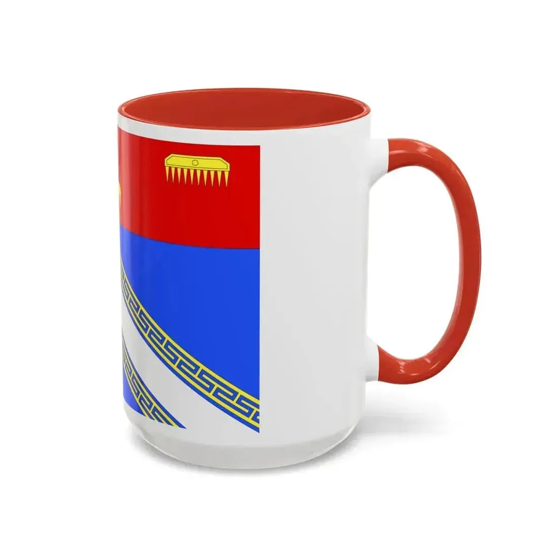 Flag of Ardennes France 2 - Accent Coffee Mug - Go Mug Yourself