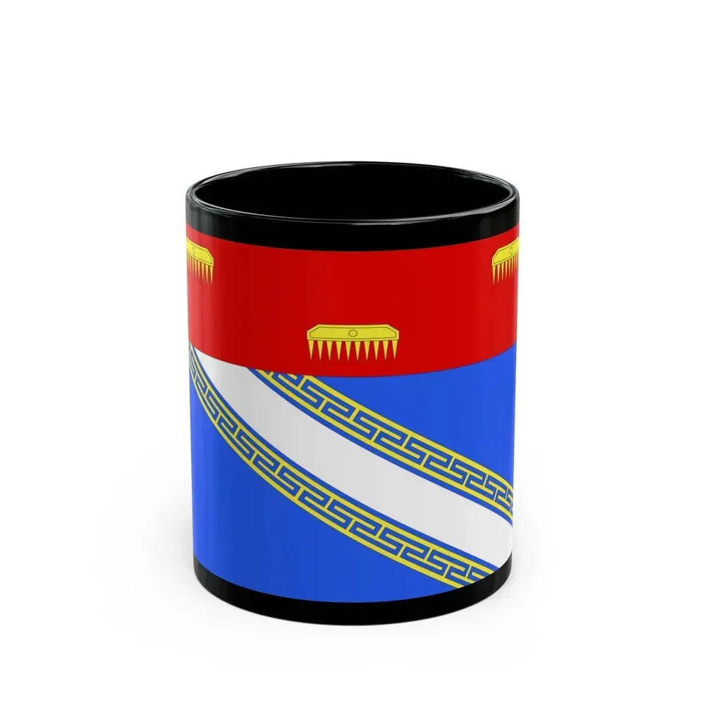 Flag of Ardennes France 2 - Black Coffee Mug 11oz - Go Mug Yourself