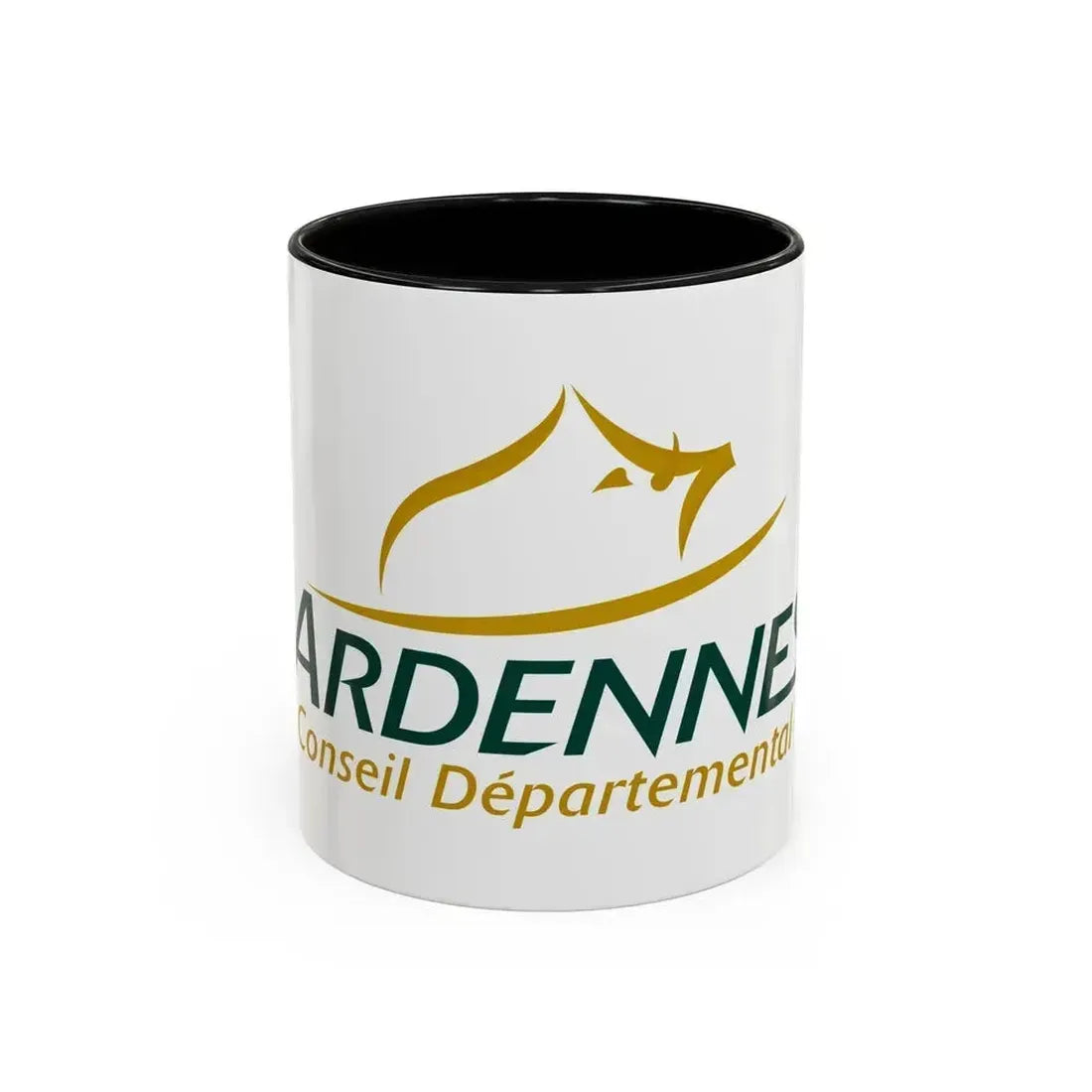 Flag of Ardennes France - Accent Coffee Mug 11oz Black - Go Mug Yourself