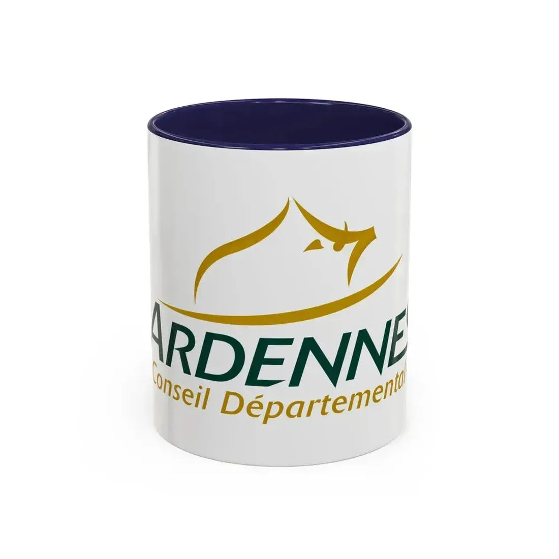 Flag of Ardennes France - Accent Coffee Mug 11oz Navy - Go Mug Yourself