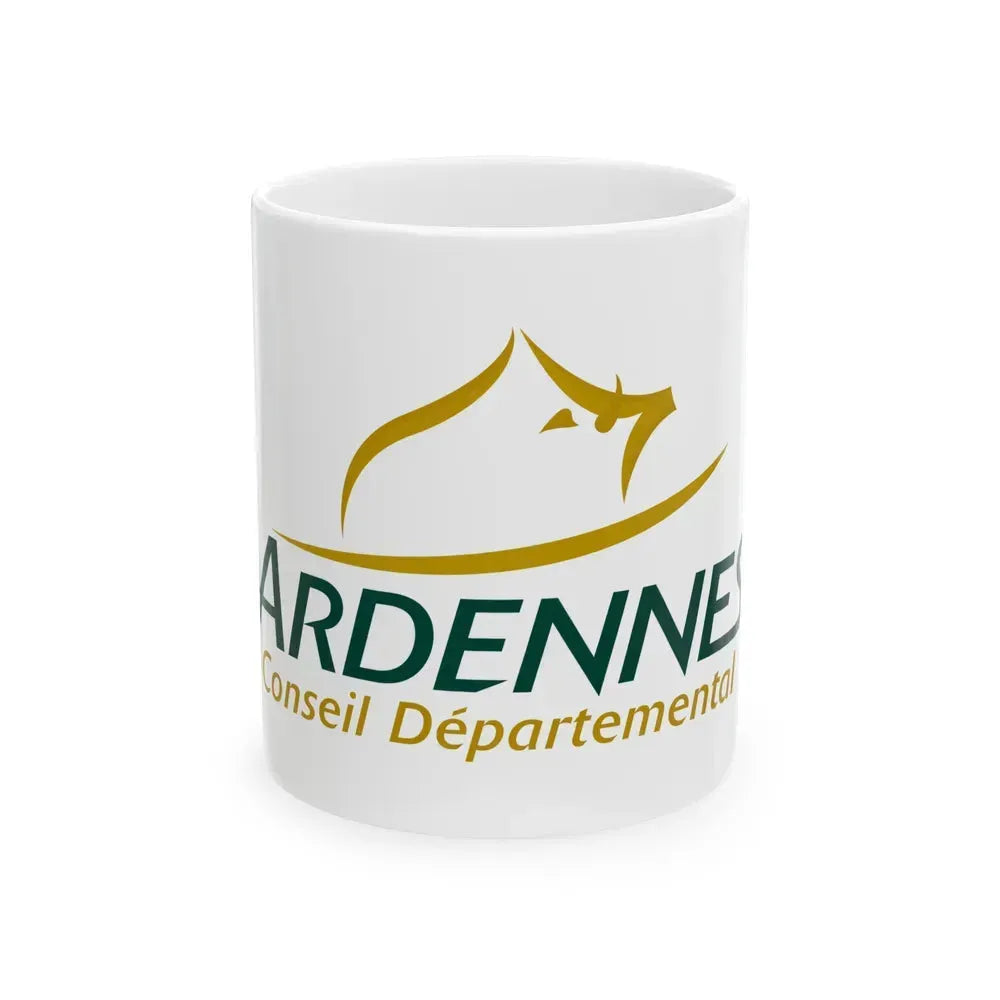 Flag of Ardennes France - White Coffee Mug 11oz - Go Mug Yourself