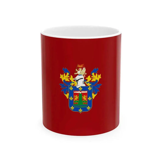 Flag of Arequipa capital of the Arequipa Region Peru - White Coffee Mug 11oz - Go Mug Yourself