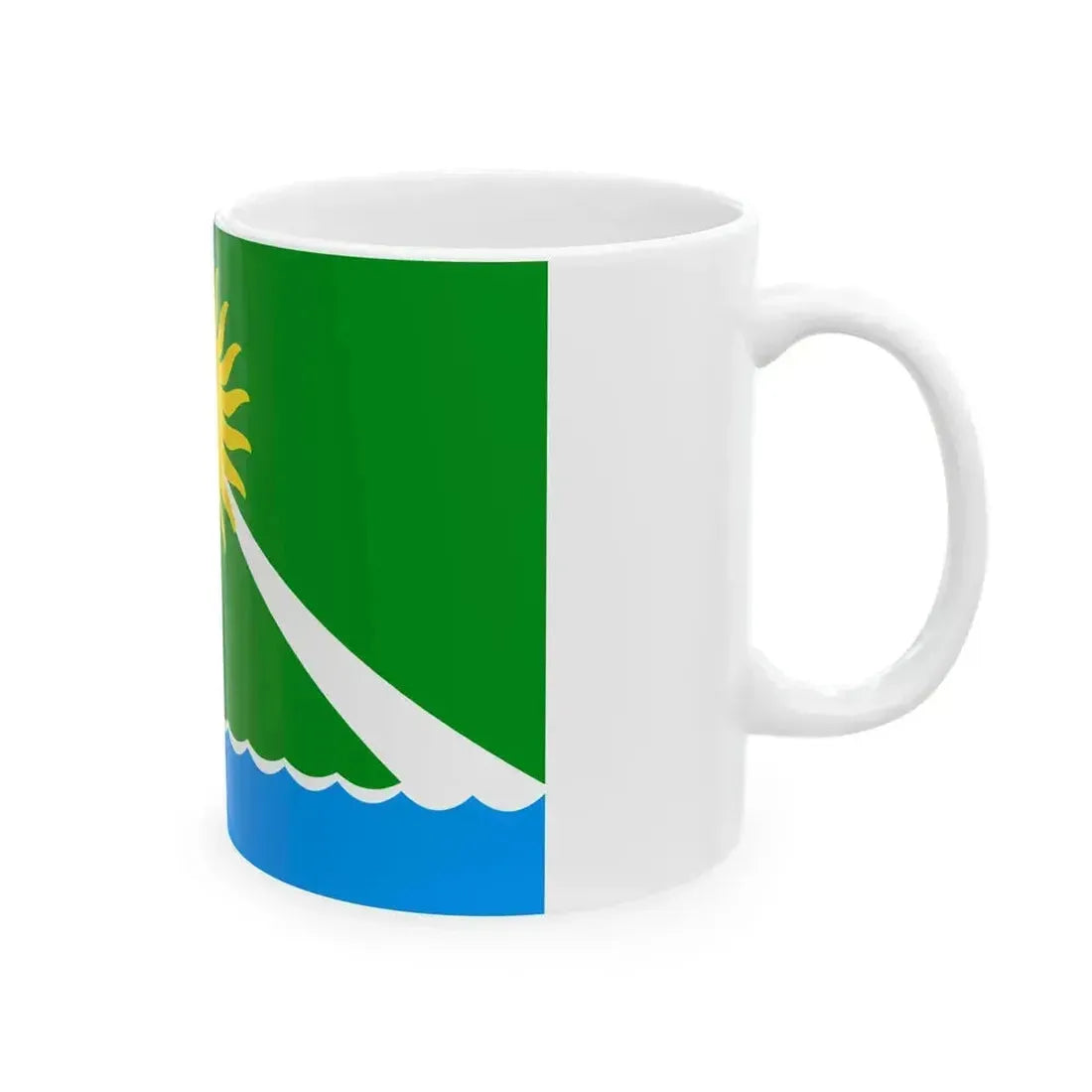 Flag of Argayash Chelyabinsk oblast (Russia) White Coffee Mug - Go Mug Yourself