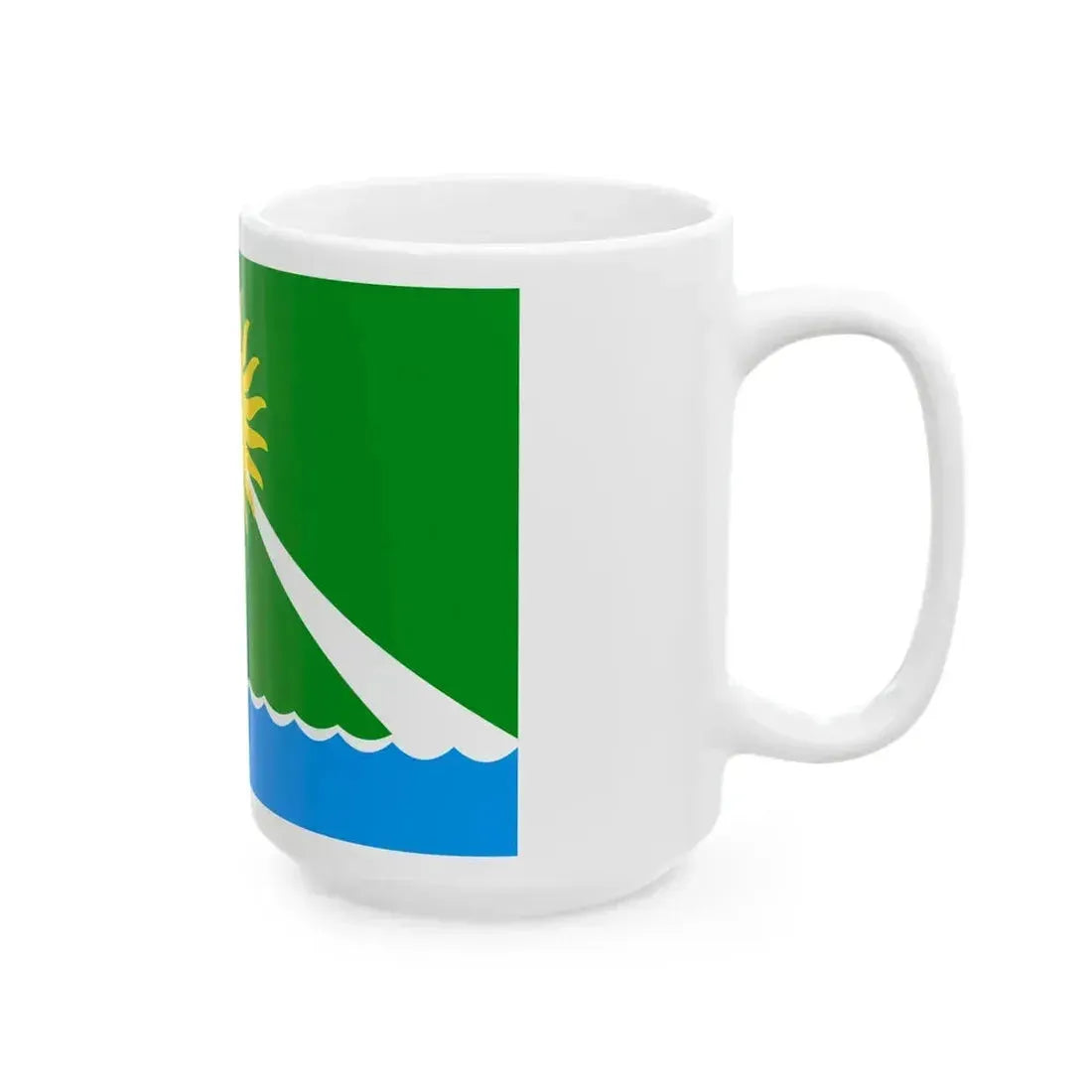 Flag of Argayash Chelyabinsk oblast (Russia) White Coffee Mug - Go Mug Yourself