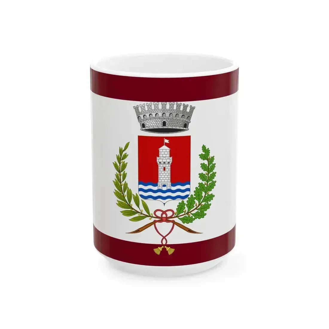 Flag of Argenta (Italy) White Coffee Mug 15oz - Go Mug Yourself