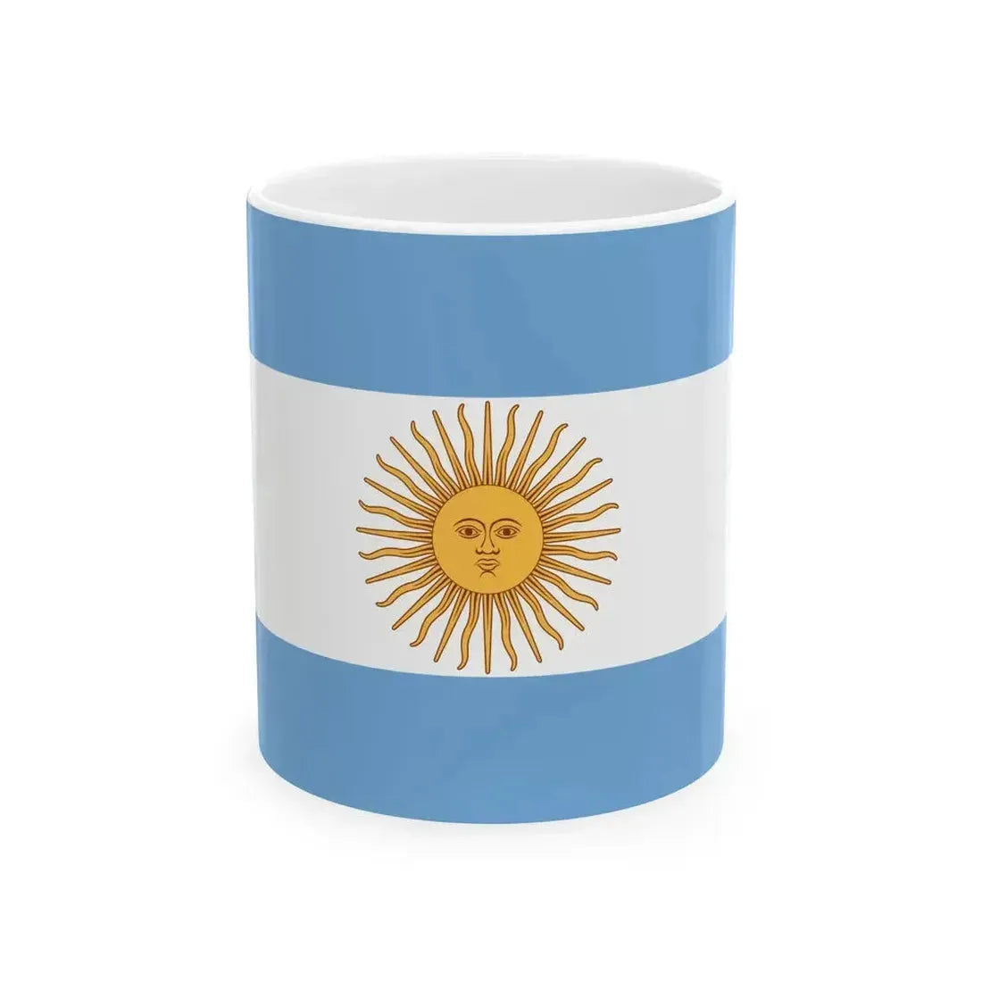 Flag of Argentina 1816 (Argentina) White Coffee Mug 11oz - Go Mug Yourself