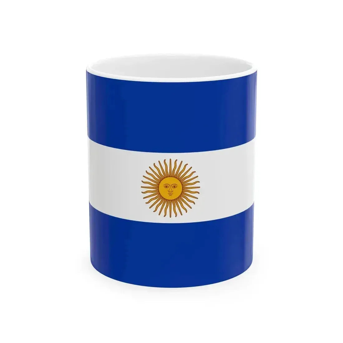 Flag of Argentina 1818 (Argentina) White Coffee Mug 11oz - Go Mug Yourself